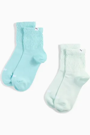 PUMA Zigzag Short Socks Women (2-Pack), Mint Combo, size 2.5-5