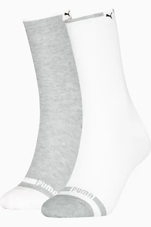 PUMA Classic Rib Socks Women (2-Pack), White/Grey, size 2.5-5
