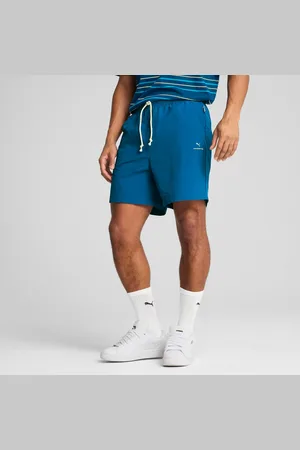 PUMA Manchester City MMQ Shorts Men, Sailing Blue/Pale Lemon, size Large