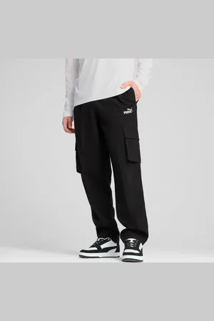 PUMA Essentials No. 1 Logo Woven Cargo Pants Men, Black, size Large