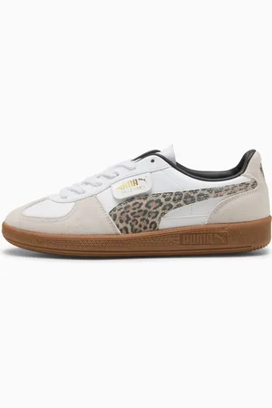 PUMA Palermo Leo Sneakers Unisex, White/Vapor Grey, size 10