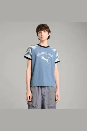 PUMA X Kidsuper Ringer T-Shirt Men, Cool Blue, size Large