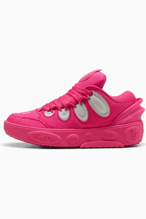 PUMA Hoops x Lafrancé Pink Carpet Sneakers Unisex, Glowing Pink/Glacial Grey, size 13