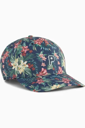PUMA X Palm Tree Crew Floral Tech Golf Cap Men, Dark Blue