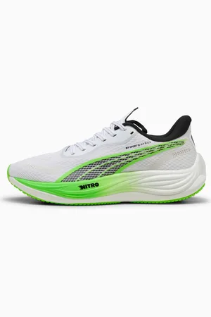 PUMA X HYROX Velocity Nitro™ 3 Running Shoes Men, White/Green Glare, size 12