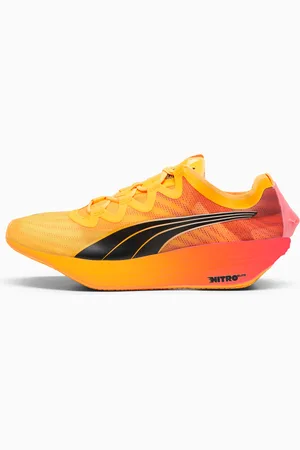 PUMA Fast-FWD Nitro™ Elite Running Shoes Men, Sunset Glow/Sun Stream/White, size 10