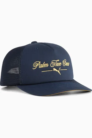 PUMA X Palm Tree Crew Performance Foam Trucker Golf Cap Men, Dark Blue