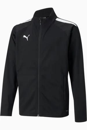 PUMA Teamliga Football Training Jacket Youth, Black/White, size 11-12 Youth