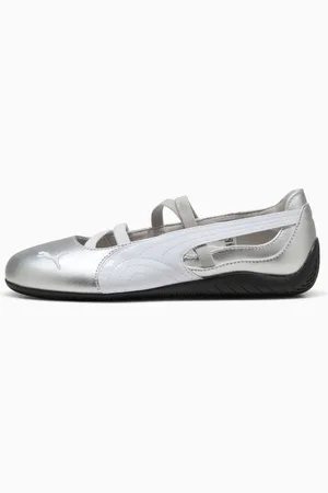 PUMA SpeedCat Ballet Metallic Shoes Women, Silver/White, size 7.5