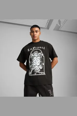 PUMA Hoops x Lafrancé Written, Chrome Tee Shirt Unisex, Black, size 3XL