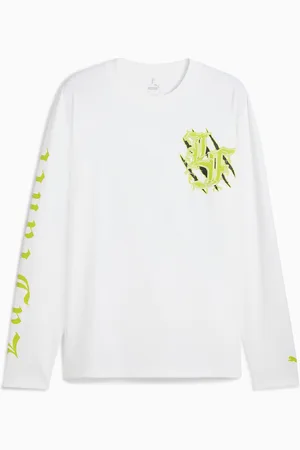 PUMA X Lamelo Ball Lafrancé Assist Long Sleeve T-Shirt Men, White, size Large