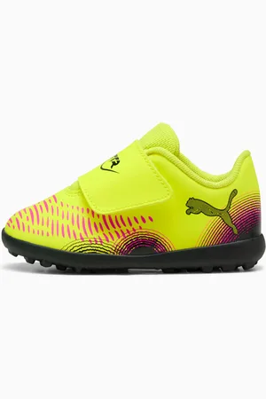 PUMA Future 8 Play TT V Football Boots Kids, Yellow Alert/Black/Sun Struck, size 3