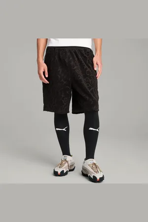 PUMA X Aries Towelling Shorts Unisex, Black, size Large