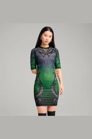 PUMA X Aries Dress Women, Green Pes, size Large