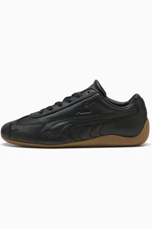 PUMA SpeedCat Leather Sneakers Unisex, Black, size 10