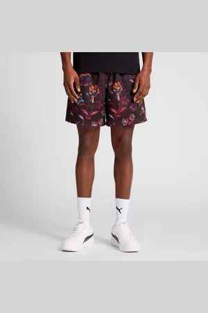 PUMA Floral Sport Graphic 6" Shorts Men, Black, size Large