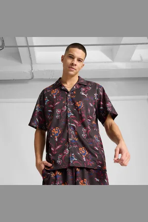 PUMA Floral Sport Graphic Shirt Men, Black, size Large