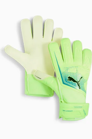 PUMA Ultra Play Rc Goalkeeper Gloves, Fizzy Apple/Bluemazing, size 11