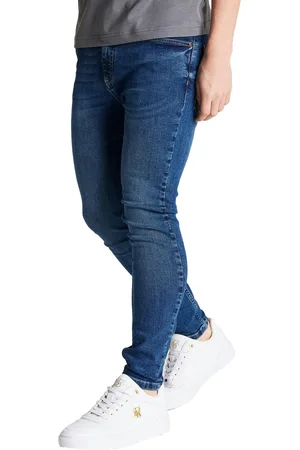 SikSilk Boys Essentials Midstone Skinny Jeans - Blue - 15 Years - Blue