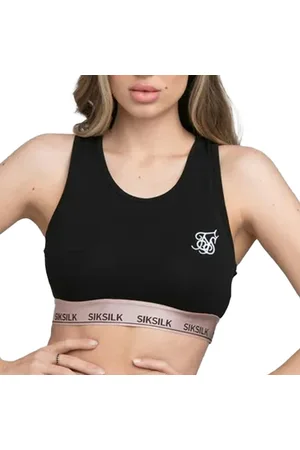 SikSilk Womens/Ladies Roseate Sports Bra - Black - Black - 6 UK