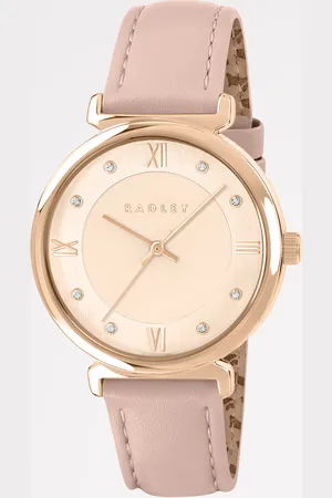 Radley Womens Leather Roman Crescent Leather Strap Watch