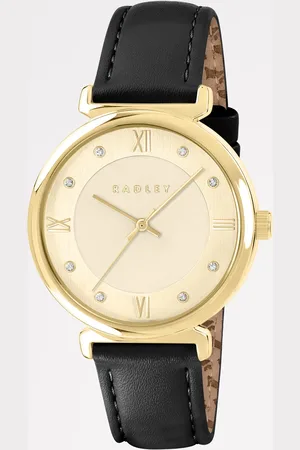 Radley Womens Leather Roman Crescent Leather Strap Watch