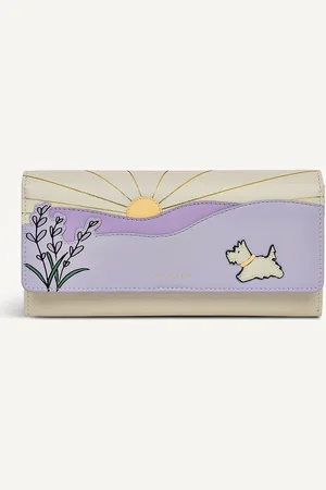 Radley Womens Leather Lavender Fields Large Flapover Matinee