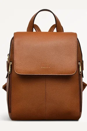 Radley Womens Leather Lorne Close Medium Flapover Backpack