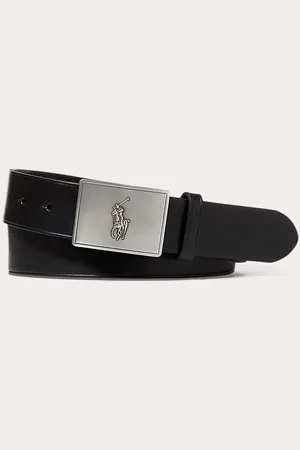 Ralph Lauren Pony Plaque Leather Belt