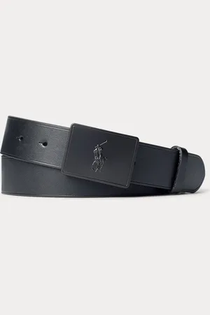 Ralph Lauren Pony Plaque Leather Belt