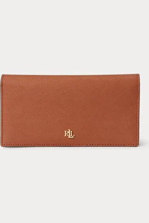 Ralph Lauren Crosshatch Leather Slim Wallet