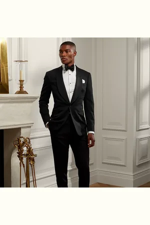 Ralph Lauren Gregory Handmade Barathea Shawl Tuxedo