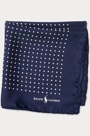 Ralph Lauren Polka-Dot Silk Pocket Square