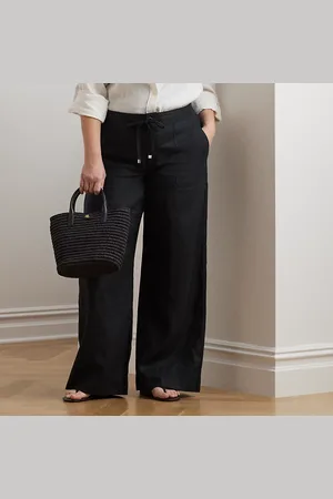 Ralph Lauren Curve - Linen Wide-Leg Trouser