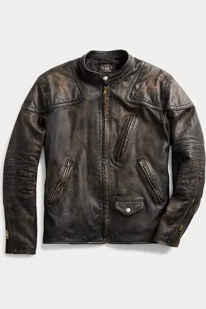 Ralph Lauren Slim Fit Leather Moto Jacket