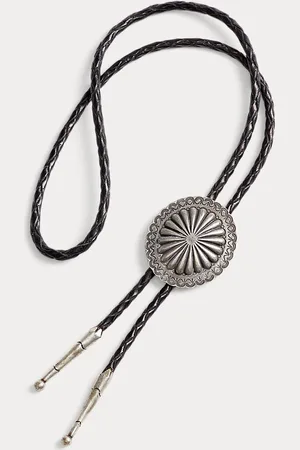 Ralph Lauren Braided Leather Bolo Tie