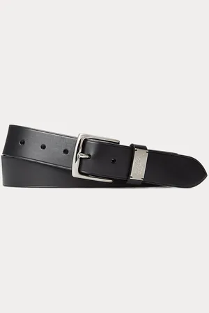 Ralph Lauren Pony-Plaque Leather Belt
