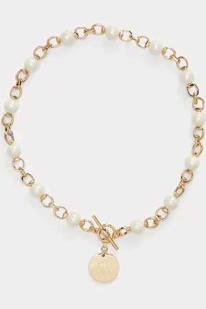 Ralph Lauren Tone Logo Pendant Necklace