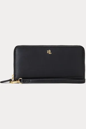 Ralph Lauren Leather Continental Wristlet
