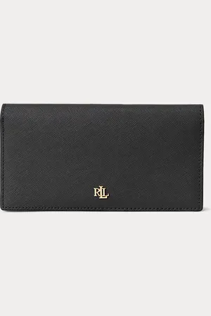 Ralph Lauren Crosshatch Leather Slim Wallet