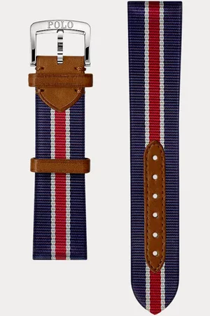 Ralph Lauren Striped Silk Watch Strap