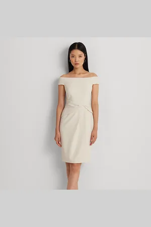 Ralph Lauren Crepe Off-the-Shoulder Cocktail Dress