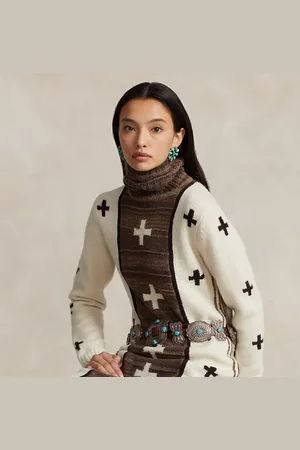 Ralph Lauren PRL x Naiomi Glasses Wool-Blend Dress