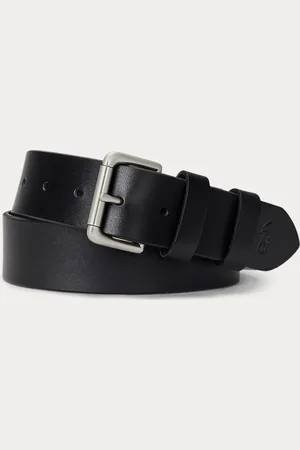 Ralph Lauren Leather Roller-Buckle Belt
