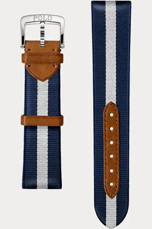 Ralph Lauren Striped Silk Watch Strap