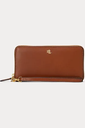 Ralph Lauren Leather Continental Wristlet