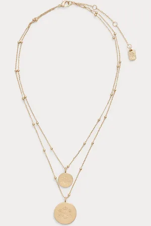 Ralph Lauren Tone Layered Logo Necklace