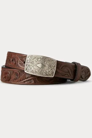 Ralph Lauren Hand-Tooled Leather Belt