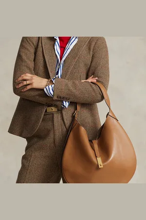 Ralph Lauren Polo ID Calfskin Large Shoulder Bag