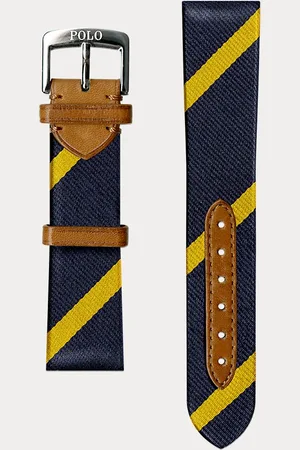 Ralph Lauren Bar-Stripe Silk Watch Strap